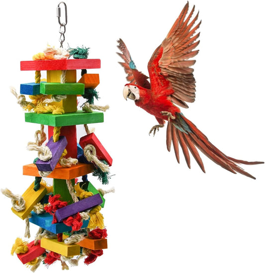 Large Wooden Parrot Toy